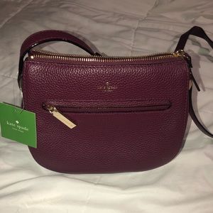 Maroon Kate Spade Crossbody Purse